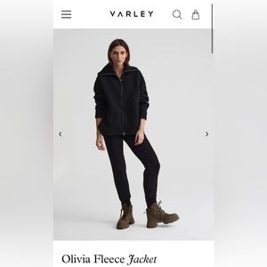 Varley Olivia Sherpa fleece zip-up